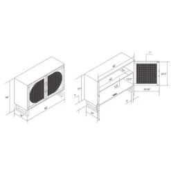 Leilani Cane Console Table - Powell -Lush Living Store GUEST 1aa1366b e87f 49cb 9ef9 66c7aaeac8ba