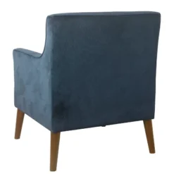 Davis Mid-Century Accent Chair Navy Velvet - HomePop -Lush Living Store GUEST 1ab22557 b543 4b4e 9057 36ceb45cf1e6