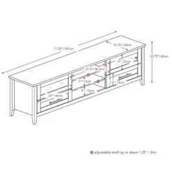 Jackson Extra Wide TV Stand For TVs Up To 80" Espresso - CorLiving -Lush Living Store GUEST 1b1cb02d 8fc5 4faa 8600 292ede6648e1