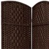 7 Ft. Tall Diamond Weave Room Divider - Dark Mocha (4 Panels) -Lush Living Store GUEST 1b21eaee 8c2d 4be1 875f 0aee73886ade