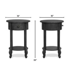 James Round Side Table Dark Gray - Finch -Lush Living Store GUEST 1bb58292 d2ad 4893 a689 c406fea5a883