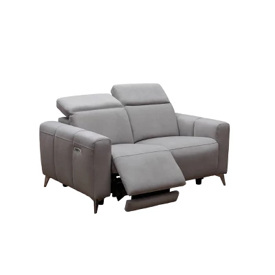 Archer Fabric Power Recliner Sofa Loveseat With Power Headrests Gray - Abbyson Living 3 Archer Fabric Power Recliner Sofa Loveseat With Power Headrests Gray - Abbyson Living