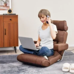 Costway Adjustable Lazy Sofa With Stepless Adjustable Back & 6-position Head/Lumbar/Seat Brown/Gray/Blue -Lush Living Store GUEST 1c6a7642 101f 45ab b062 7b8d72f7fe9e