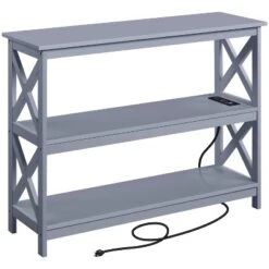 Yaheetech 3-Tier Wooden Console Table With Power Outlet Entryway Table 22 Yaheetech 3-Tier Wooden Console Table With Power Outlet Entryway Table -Lush Living Store GUEST 1d3dc6ff 6701 4502 97fa 30abfddae8ea