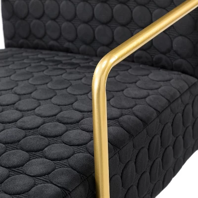 Javier Upholstered Armchair With Metal Legs And Lumbar Pillow For Living Room | ARTFUL LIVING DESIGN 9 Javier Upholstered Armchair With Metal Legs And Lumbar Pillow For Living Room | ARTFUL LIVING DESIGN - Image 7