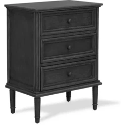 Webster 3 Drawer Storage Cabinet Dark Gray - Finch -Lush Living Store GUEST 1deaf191 c744 4f50 847f 070656bc1253
