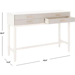 Estella 4 Drawer Console Table - Safavieh -Lush Living Store GUEST 1e759e81 5af8 4527 9264 0f02c5183006