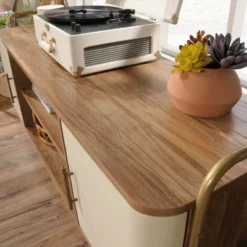 Coral Cape Sindoori TV Stand For TVs Up To 60" Mango - Sauder -Lush Living Store GUEST 1ec07011 063e 4627 94ea 9ab542c75aaf