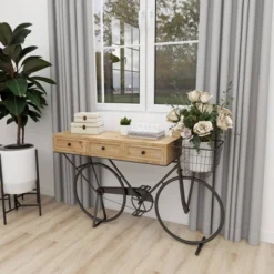 Farmhouse Metal Console Table Red - Olivia & May -Lush Living Store GUEST 1ec4c2e0 30e5 4065 a86e ecee200f2415