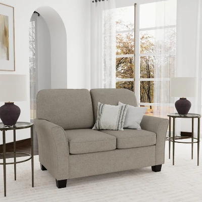 Lorena Upholstered Loveseat Greige - Hillsdale Furniture 3 Lorena Upholstered Loveseat Greige - Hillsdale Furniture