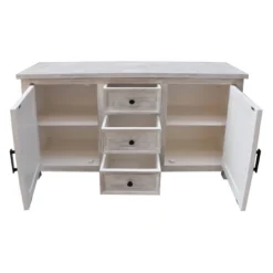 Flora 2 Door 3 Drawer Credenza White Wash - Treasure Trove Accents -Lush Living Store GUEST 20040781 5b65 43ea 8c0d 89abed4af4aa