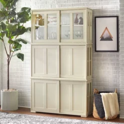 Pacific Stackable Cabinet With Sliding Doors - Buylateral -Lush Living Store GUEST 201f86a8 1958 4161 b137 0ca70adea08d
