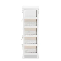 Madelia Wood 1 Drawer Storage Unit White - Baxton Studio -Lush Living Store GUEST 204efb4f 6afe 4fd0 a8b1 29e22568a7d8
