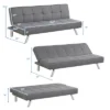 Costway Convertible Futon Sofa Bed Adjustable Sleeper With Stainless Steel Legs 2 Costway Convertible Futon Sofa Bed Adjustable Sleeper With Stainless Steel Legs -Lush Living Store GUEST 20adb486 5d64 41f9 a7e0 5b0e34c80c63