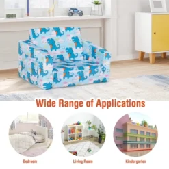 Costway 2-in-1 Convertible Kids Sofa To Lounger Flip-Out Chair W/Storage Pocket 17 Costway 2-in-1 Convertible Kids Sofa To Lounger Flip-Out Chair W/Storage Pocket -Lush Living Store GUEST 20b36865 cf62 4fe3 9037 69e4cf3a1522