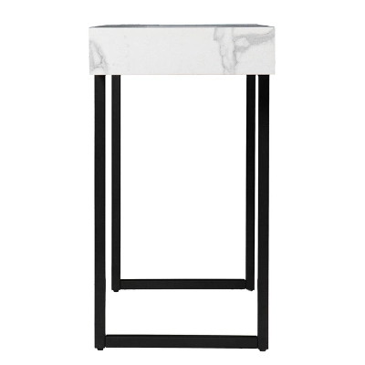 Wennan Modern Faux Marble Console Table Black/White - Aiden Lane 6 Wennan Modern Faux Marble Console Table Black/White - Aiden Lane - Image 4