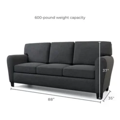 88” Abby Upholstered Rolled Arm Sofa - Brookside Home -Lush Living Store GUEST 20d5bc02 61ec 4e40 a335 3611a5264adb