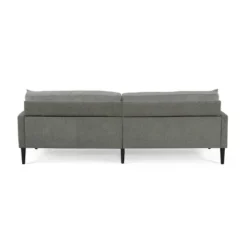 Malverne Contemporary 3 Seater Fabric Sofa With Accent Pillows Gray/Dark Brown - Christopher Knight Home -Lush Living Store GUEST 20e07c9e 5e37 4207 b662 772cffae8648