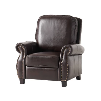 Torreon Faux Leather Recliner Club Chair Dark Brown - Christopher Knight Home 6 Torreon Faux Leather Recliner Club Chair Dark Brown - Christopher Knight Home - Image 4