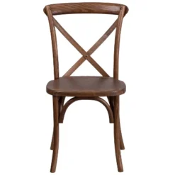 Merrick Lane Davisburg Stackable Wooden Cross Back Bistro Dining Chair -Lush Living Store GUEST 213859fe dc61 43a7 b28f 4867fd144461