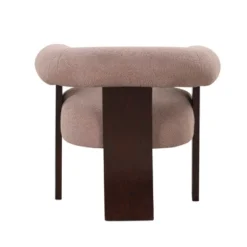 The Curved Wishbone Frame Teddy Velvet Accent Chair-ModernLuxe -Lush Living Store GUEST 220aeae9 5cb5 4db9 80e7 3f70c08440ec