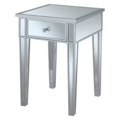 Gold Coast Mirrored End Table With Drawer - Breighton Home -Lush Living Store GUEST 226aeba9 82ee 4d11 b367 c396e0161d6d