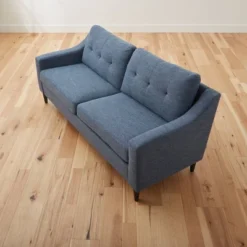 Ellen Upholstered Scooped Arm Sofa With Square Tufting - Brookside Home -Lush Living Store GUEST 2287c504 41c7 4dde beae 9dd84e11000a