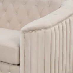 Modern Velvet Upholstered Accent Sofa Chair With Thick Removable Cushion-ModernLuxe -Lush Living Store GUEST 2290f564 5d3d 40fe b13a b9c07a8ea4e8