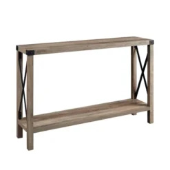 Sophie Rustic Industrial X Frame Entry Table - Saracina Home -Lush Living Store GUEST 2292a929 879a 40c9 b1e6 a320c41470f7