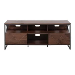 Folia TV Stand For TVs Up To 60" Walnut/Black - Lumisource -Lush Living Store GUEST 22c8fbc5 6a9f 4130 aae2 5cd22a35ce8a