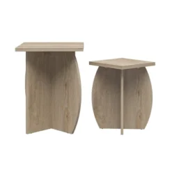 Set Of 2 Voler Nesting End Tables Light Oak - Novogratz -Lush Living Store GUEST 22cdfea8 f4d2 416f aba0 1a86de527a65