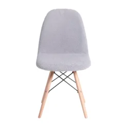 Emma And Oliver Dorset Series Faux Shearling Accent Chair With Beechwood Legs For Living Room, Bedroom, Dorm And More -Lush Living Store GUEST 22ecfe89 f698 4cc3 9885 3b0db3c3bfc9