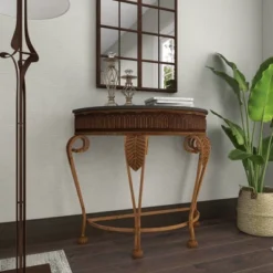 Traditional Metal Console Table Gold - Olivia & May -Lush Living Store GUEST 23ba3726 8d99 4d3b a6d6 6f4484d47ee4