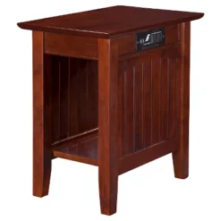 Nantucket Chair Side Table With Charger - AFI -Lush Living Store GUEST 23bbf2a4 16b3 4483 b92d 26c6cf56aadf