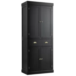 Costway Kitchen Cabinet Pantry Cupboard Freestanding W/Shelves Grey/Espresso -Lush Living Store GUEST 23d00c26 9b5a 4176 8314 ba7db1de6edc