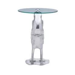 Fraser Frog Side Table Silver - Powell -Lush Living Store GUEST 23f410b2 8501 4231 b950 954571ac790b