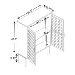 Maclean Rattan Wood 2 Door Storage Cabinet Natural/Brown - Baxton Studio 23 Maclean Rattan Wood 2 Door Storage Cabinet Natural/Brown - Baxton Studio -Lush Living Store GUEST 241c5ca0 06ad 4b9f bb57 0bd16547bdfc