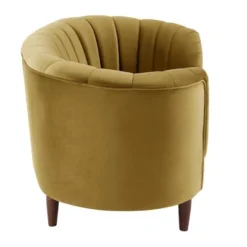 71" Millephri Loveseat Olive Yellow Velvet - Acme Furniture -Lush Living Store GUEST 2443ec3d ceee 4b95 a25f 2aa6782276fa