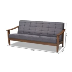 Larsen Wood Sofa Gray - Baxton Studio 15 Larsen Wood Sofa Gray - Baxton Studio -Lush Living Store GUEST 2460ae93 d170 4e72 be64 146b95d72b4f
