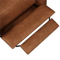 Yaheetech Faux Leather Recliner Sofa With Pocket Spring Brown -Lush Living Store GUEST 25179f58 1e0b 453e 9c01 aa512a8462c7