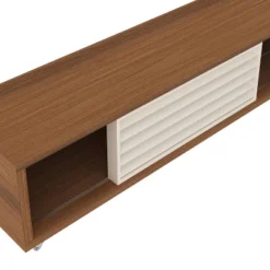 Door Wooden 2 Open Compartments TV Stand For TVs Up To 70" - Brown/White - The Urban Port -Lush Living Store GUEST 25ac4eab faa0 4a4c 85dd 934fb2df4852