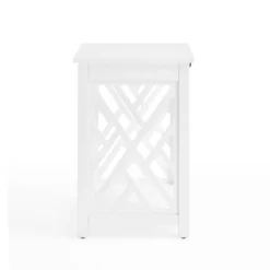 Middlebury Wood End Table With Tray Shelf White - Alaterre Furniture -Lush Living Store GUEST 26078f82 f7df 4b62 bc3a 01b45cfb410e