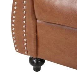 Silverdale Traditional Chesterfield Loveseat Cognac Brown/Dark Brown - Christopher Knight Home -Lush Living Store GUEST 26427e7f 15e2 4b3a 9977 c7097fbc8477
