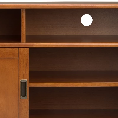 Tall Tierney Solid Hardwood Mid Century TV Stand For TVs Up To 60" Dark Brown - WyndenHall 10 Tall Tierney Solid Hardwood Mid Century TV Stand For TVs Up To 60" Dark Brown - WyndenHall - Image 8