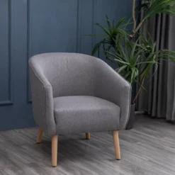 Modern Barrel Accent Chair - WOVENBYRD -Lush Living Store GUEST 26d07e22 8f39 44ee b1da 65e252316bb7