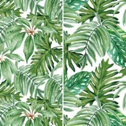 6" Double Sided Palm Leaves Canvas Room Divider Green - Oriental Furniture -Lush Living Store GUEST 2710a0ed 4df4 44c1 8f6c ddd706394e62