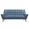 Cobra Mid-Century Modern Sofa Blue Linen/Walnut - Armen Living 2 Cobra Mid-Century Modern Sofa Blue Linen/Walnut - Armen Living -Lush Living Store GUEST 2784a082 1524 46e5 a07f 095bfa7513c2