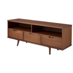 Cara Mid-Century Modern 3 Drawer TV Stand For TVs Up To 65" - Saracina Home -Lush Living Store GUEST 27a24018 e7a9 4d99 88df 5f5a13923937