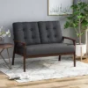 Duluth Mid Century Tufted Loveseat Black - Christopher Knight Home -Lush Living Store GUEST 27dfb38a 3611 4f5b b11f 36b1c84b7459