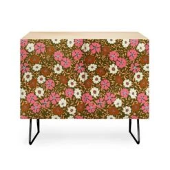 Schatzi Brown Jirra Floral Olive Credenza - Deny Designs -Lush Living Store GUEST 27e4a44f 65d4 4204 b05b c1669165d94b